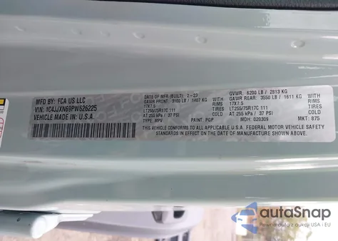 2023 Jeep Wrangler 4Xe 4X4 z USA, uszkodzony, nr VIN 1C4JJXN69PW626225